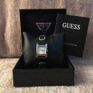 Women's Guess Rectangular Cuff Watch